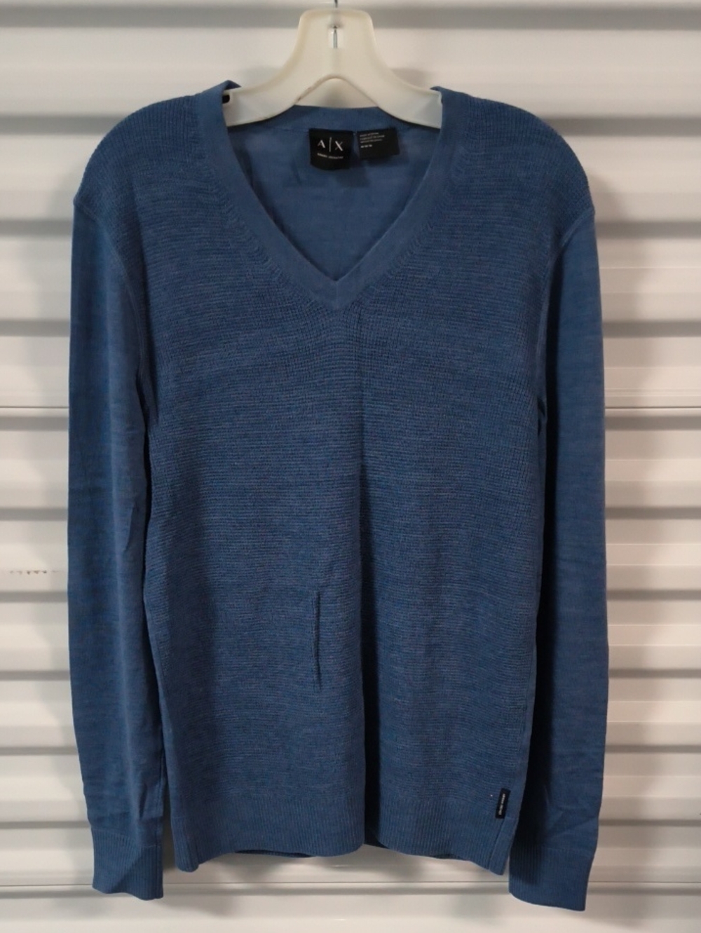 Armani Exchange V-neck Knitted Long Sleeve Men's Cardigan M